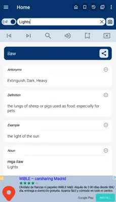 English Filipino Dictionary android App screenshot 1